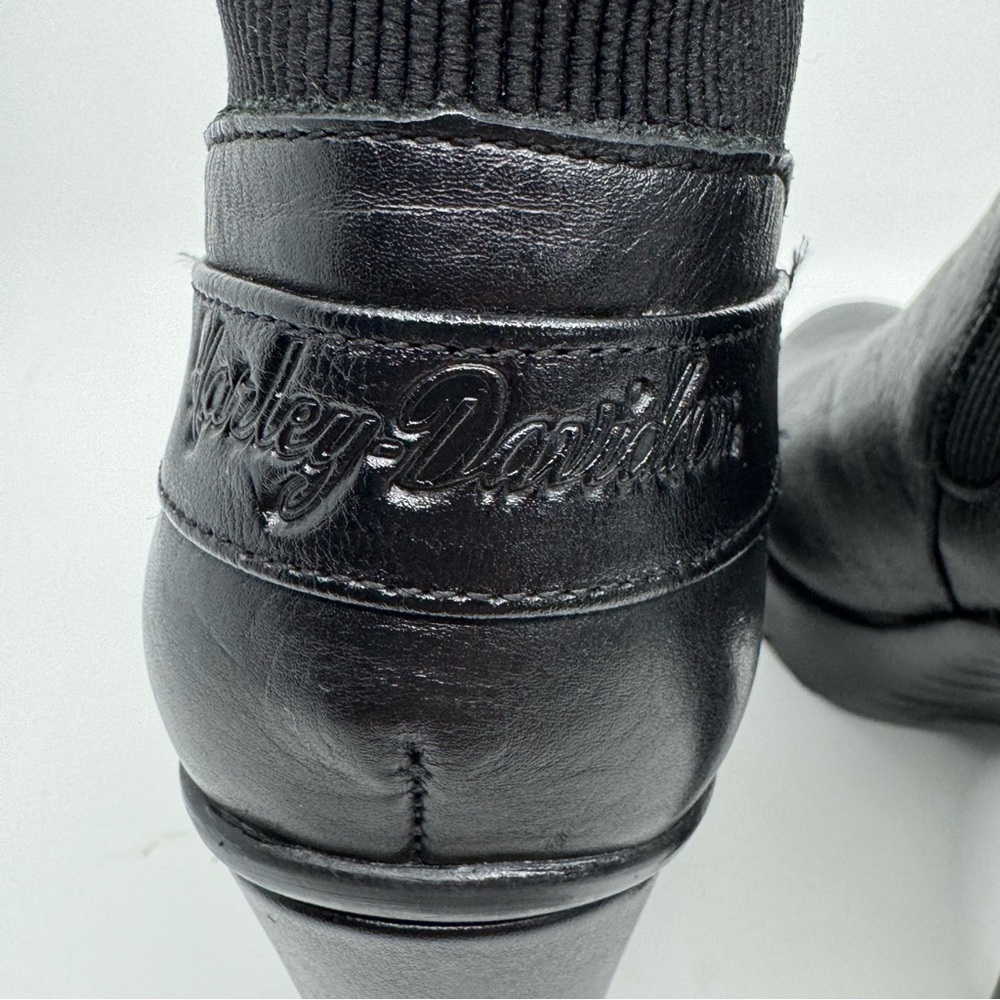 Harley-Davidson Iredell 9" Platform Gore Womens Black Ankle & Booties Boots - Picture 4 of 10